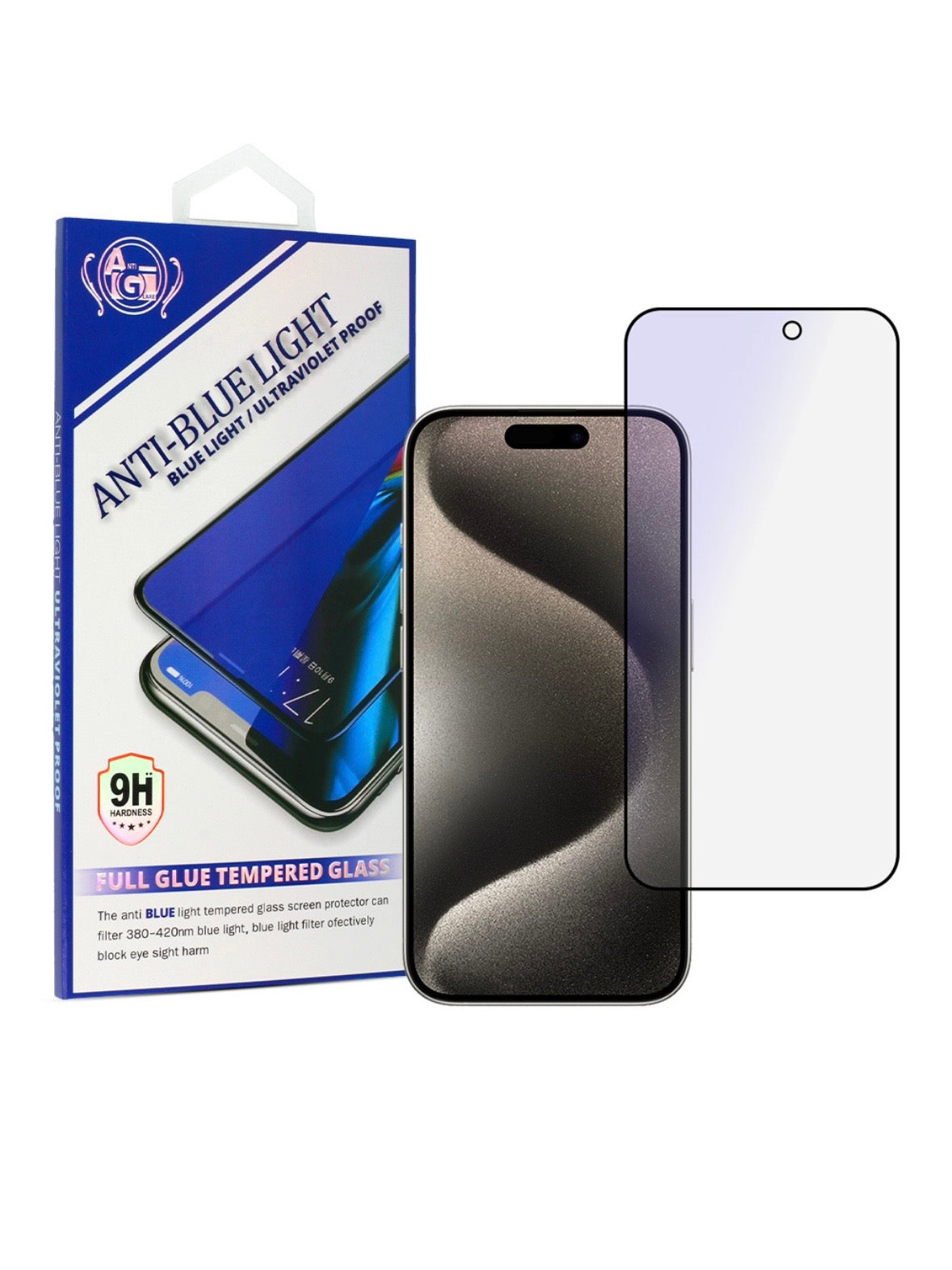 Szkło hartowane anti-blue na iPhone 15 pro max