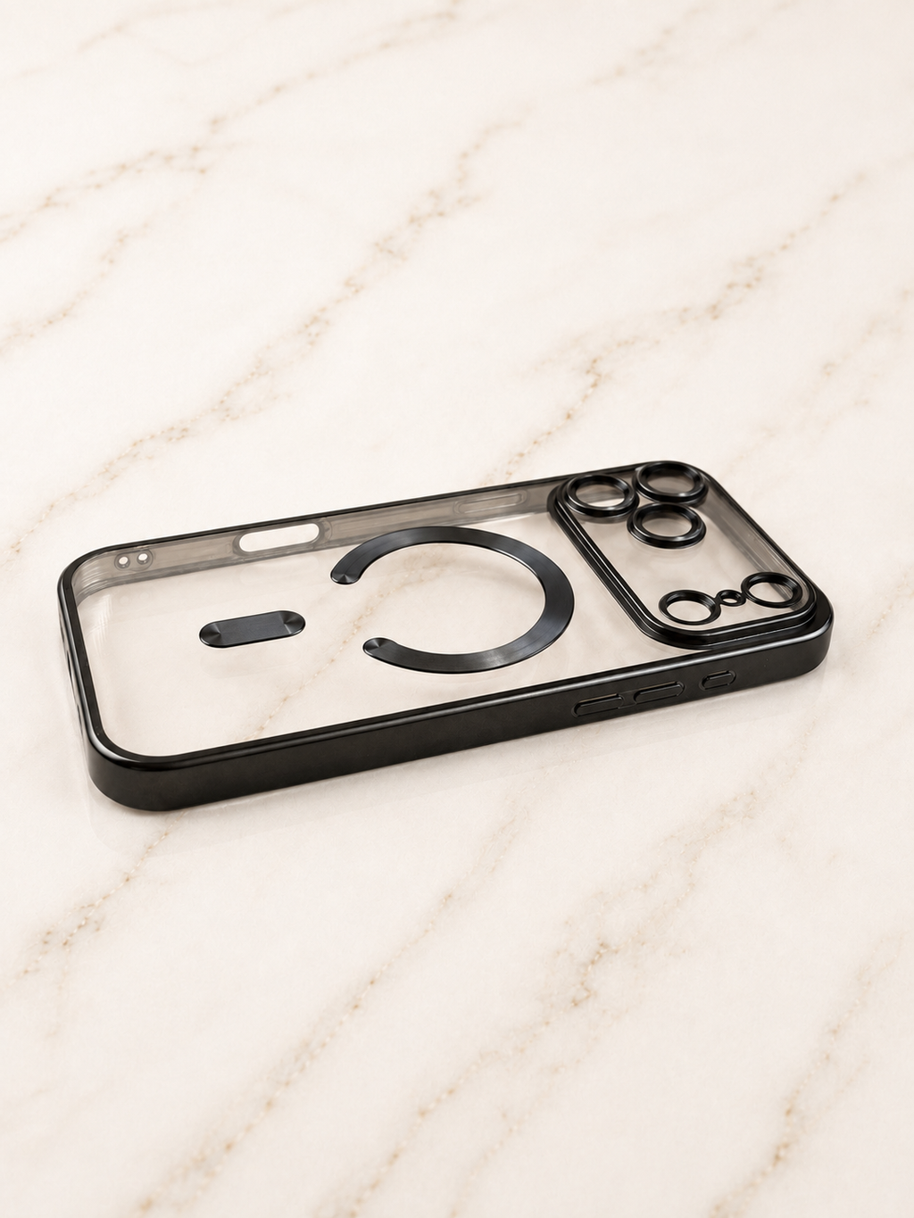 Etui na iPhone 17 pro max clear black