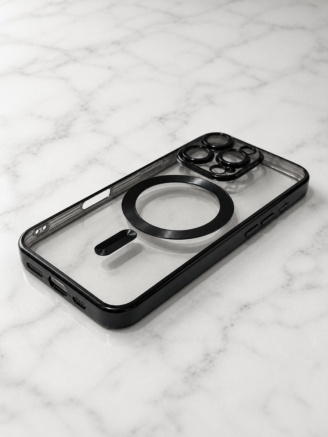 Etui na iPhone 16 pro clear black