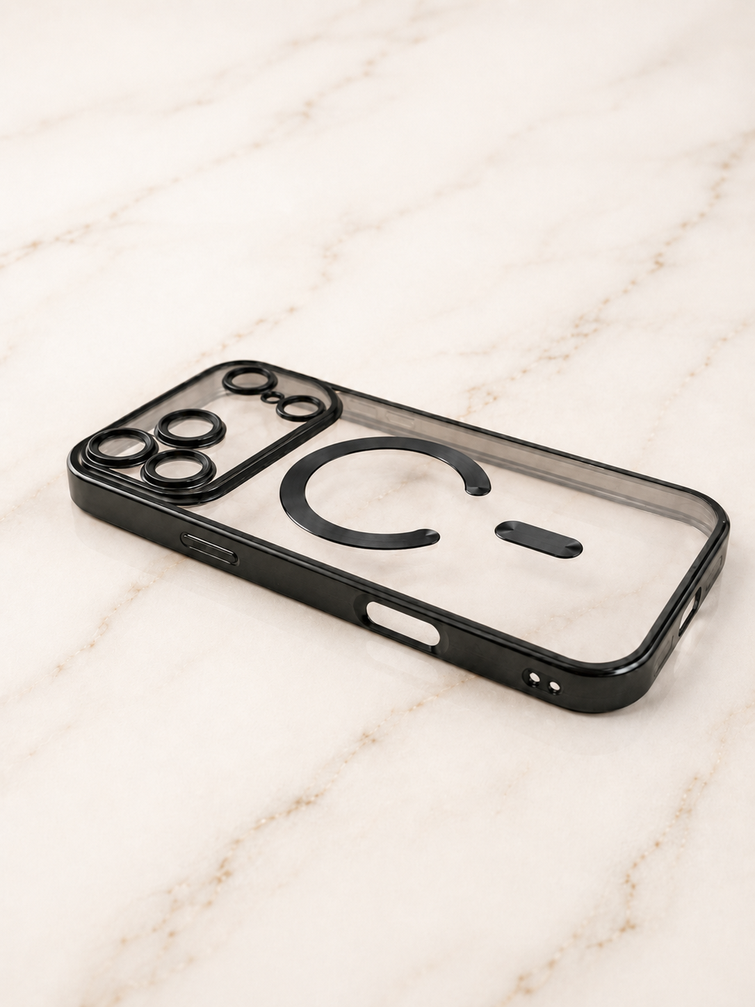 Etui na iPhone 17 pro max clear black