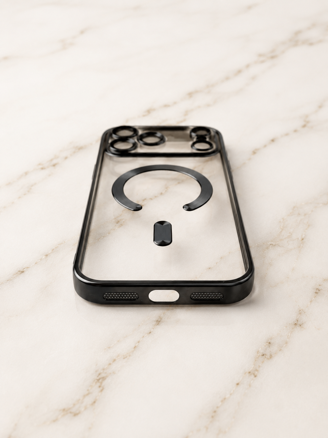 Etui na iPhone 17 pro clear black