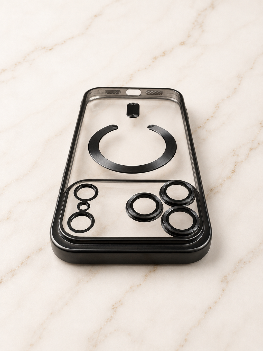 Etui na iPhone 17 pro max clear black